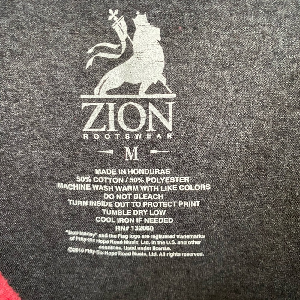 Vtg Bob Marley ‘79 BaseballRinger Shirt Men’s M Gray Y2K Zion Rootswear As Is - Picture 4 of 7